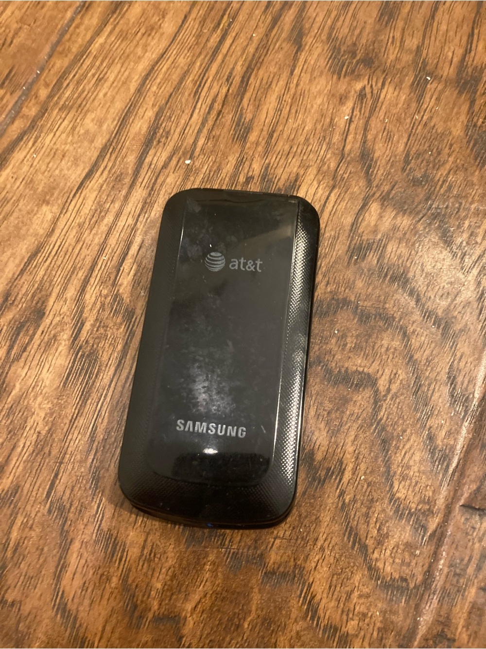 Samsung Black Flip Phone with AT&T Branding